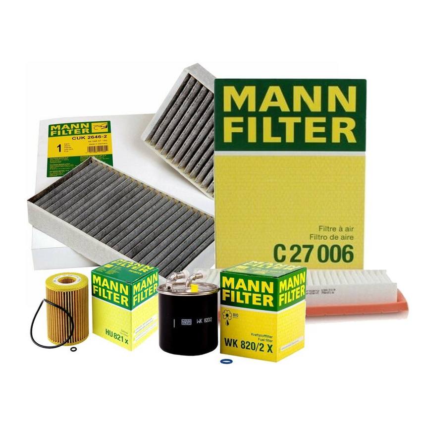 Mercedes Air / Cabin Air / Fuel / Engine Oil Filter Kit 164830021864 - MANN-FILTER 3727760KIT